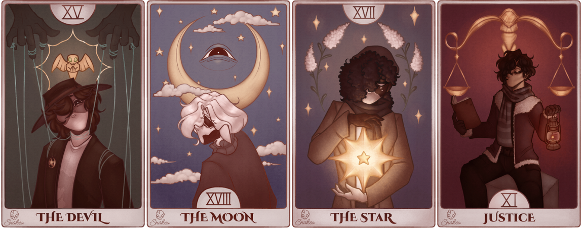 Tarot card set - Characters from OdiousSMP (2024)